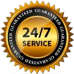 24/7 service badge